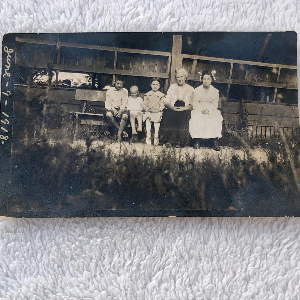 Antique Picture Postcard America 6/9/1918 Domestic Family Life